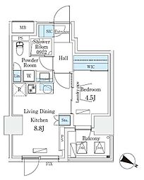間取図画像 1LDK