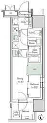ブルックサイドレジデンス木場 2Kの間取図画像