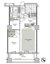 ParkCube西ヶ原STAGE 1LDKの間取図画像