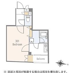 アーバンプレイス上野毛 1Kの間取図画像