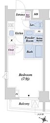 THEATERCOURT本駒込 1Kの間取図画像