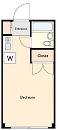 Doors方南町 ワンルームの間取図画像