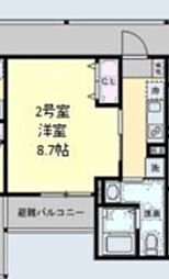 ベイルーム相模原清新セレーナ 1Kの間取図画像