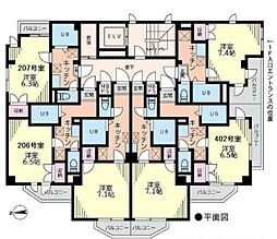 サンライトAONE 1Kの間取図画像