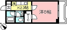 アマーガニ 1Kの間取図画像