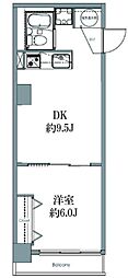 長者町ビジネスマンション 1DKの間取図画像
