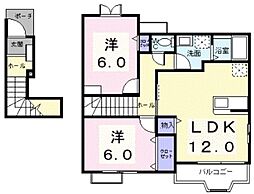 グランド・ソレイユ1 2LDKの間取図画像