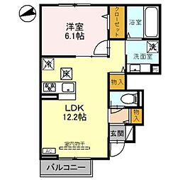 GreenPatio 1LDKの間取図画像