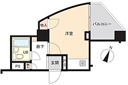 ダイホープラザ高田馬場2 ワンルームの間取図画像