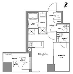 COMFORIA板橋区役所前 1DKの間取図画像