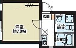 BRICKS四谷 3階1Kの間取り