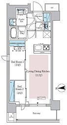 間取図画像 2LDK