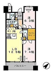 ロイヤルパークス豊洲 2LDKの間取図画像