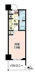 MFPRコート木場公園 1Kの間取図画像