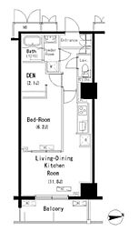 ParkAxis元浅草STAGE 1SLDKの間取図画像