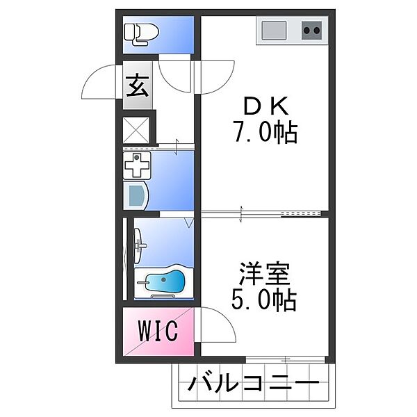 フジパレス田中町III番館 ｜和歌山県和歌山市田中町３丁目(賃貸アパート1DK・3階・30.24㎡)の写真 その2