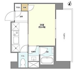 OrchidResidence品川 1Kの間取図画像