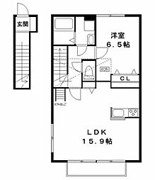 GreenLeaves南流山 1LDKの間取図画像