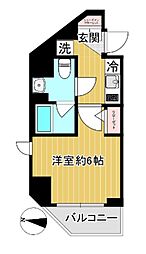 SHOKENレジデンス横浜鶴見3 1Kの間取図画像