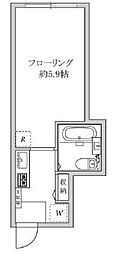ソフィアコーポ上沢 ワンルームの間取図画像