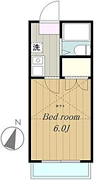メゾンファミール成瀬 1Kの間取図画像