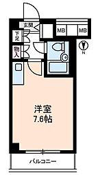 藤和シティコープ練馬 ワンルームの間取図画像