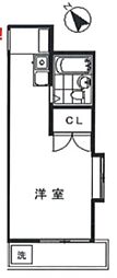 メゾン立川 ワンルームの間取図画像