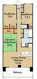 ルネ古淵 3LDKの間取図画像