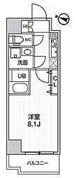 ジェノヴィア南千住2スカイガーデン 1Kの間取図画像