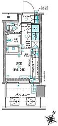 コムレジ赤羽 ワンルームの間取図画像