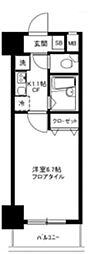ロリエ笹塚 1Kの間取図画像