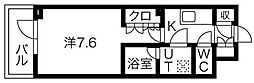 シーズンフラッツ高田馬場リバーサイドサウス 1Kの間取図画像