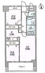 SANITASWARABI 3LDKの間取図画像