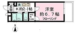 LEO六拾参番館 1Kの間取図画像