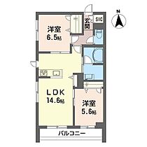 フォレナ 00202 ｜ 神奈川県厚木市栄町１丁目13-6（賃貸マンション2LDK・2階・60.00㎡） その2