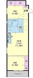 ラモーナ半田 2LDKの間取図画像