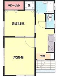 ビューコート徳丸 2Kの間取図画像