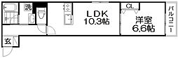 EIJU牧野駅前A 1LDKの間取図画像