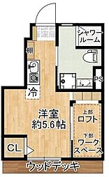 アメトリン池袋 1SKの間取図画像