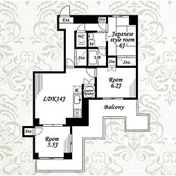 フジビルNo.11 3LDKの間取図画像