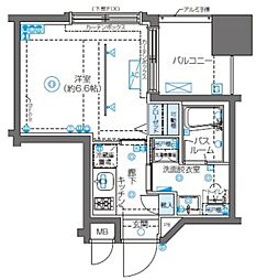 ZOOM新宿南Second 1Kの間取図画像