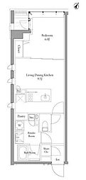 MATSU5588 1LDKの間取図画像