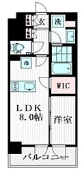 プライムガーデン恵比寿南 1LDKの間取図画像