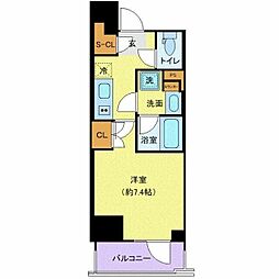 東京メトロ銀座線 浅草駅 徒歩5分の賃貸マンション 9階1Kの間取り