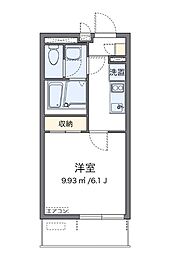 スペランツァ1号館 1Kの間取図画像