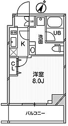 GRANPASEO巣鴨 1Kの間取図画像