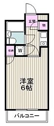 T'sgarden青葉台 1Kの間取図画像