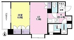 リバーレ池袋 1LDKの間取図画像