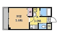 間取図画像 1K