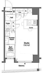 ParkCube笹塚 ワンルームの間取図画像